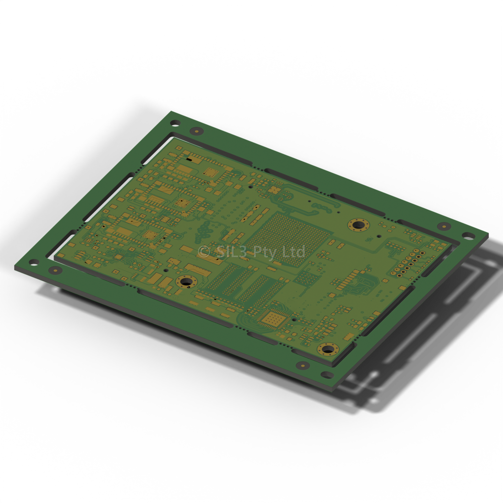 Compact SoC Compute Pod printed circuit board designed in-house