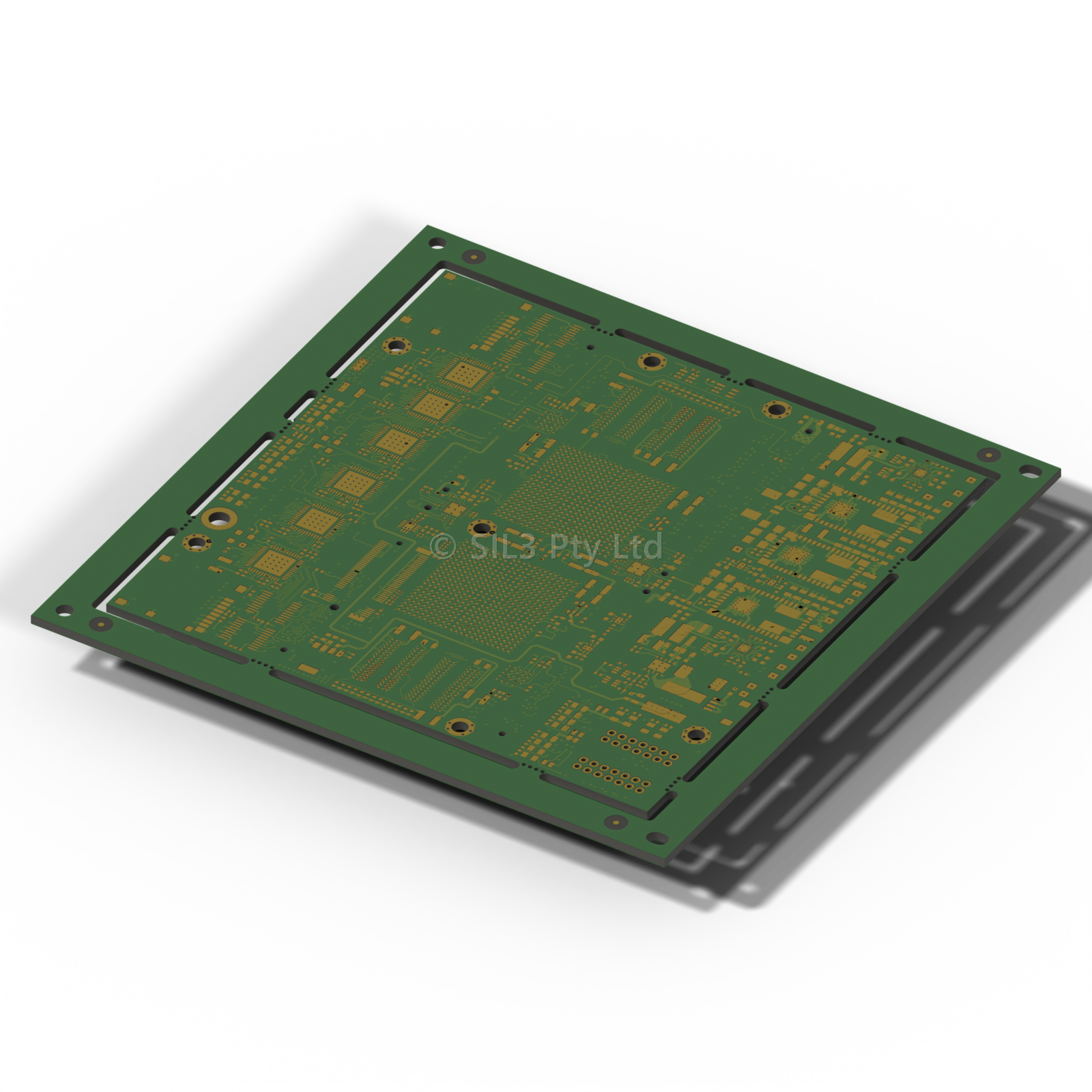 Dual SoC Compute Pod printed circuit board designed in-house