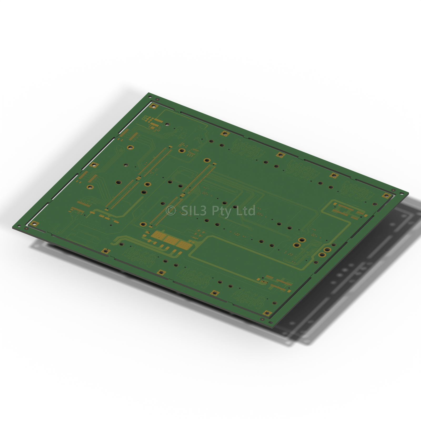 Ethernet Switch Module printed circuit board designed in-house