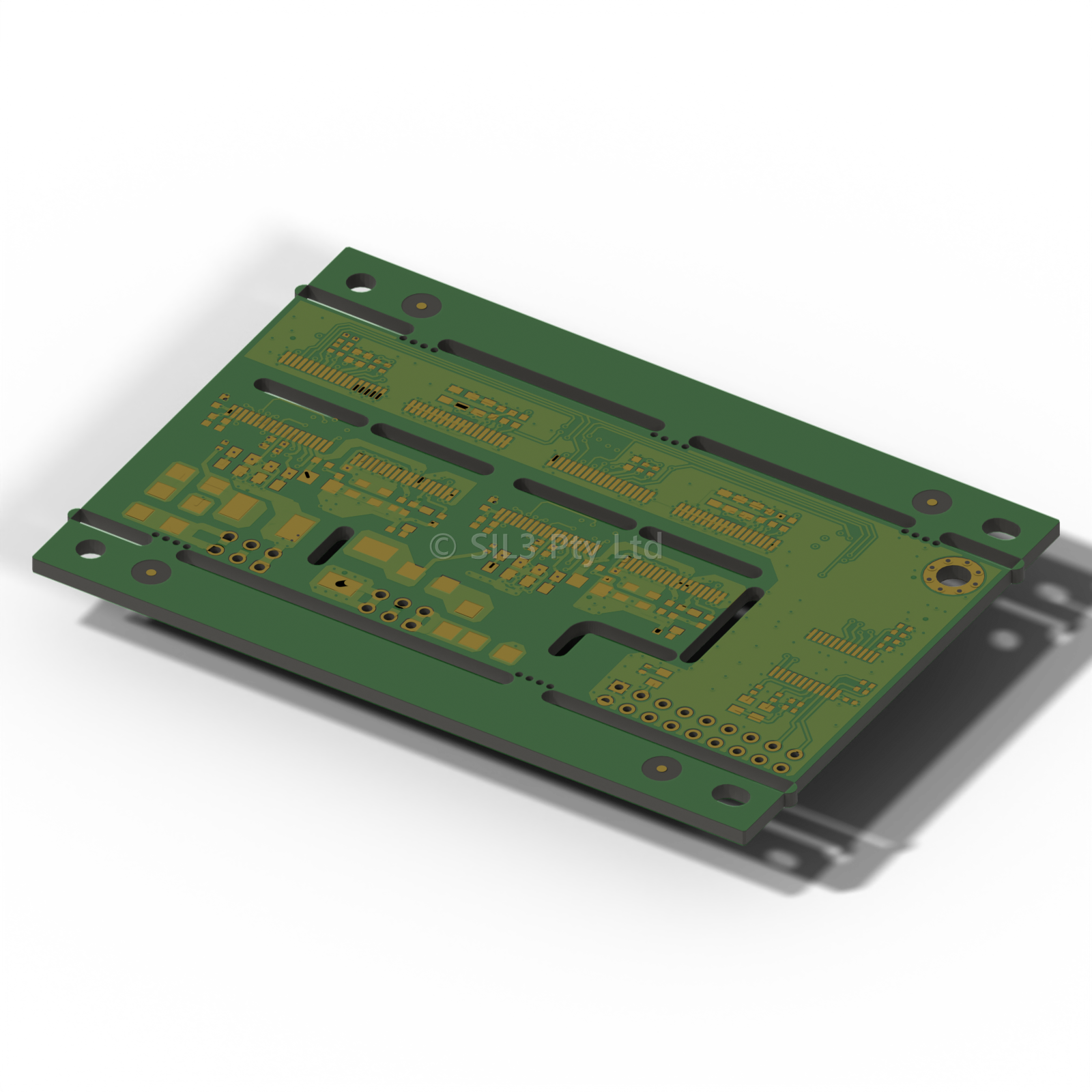SiC Gate Driver printed circuit board designed in-house