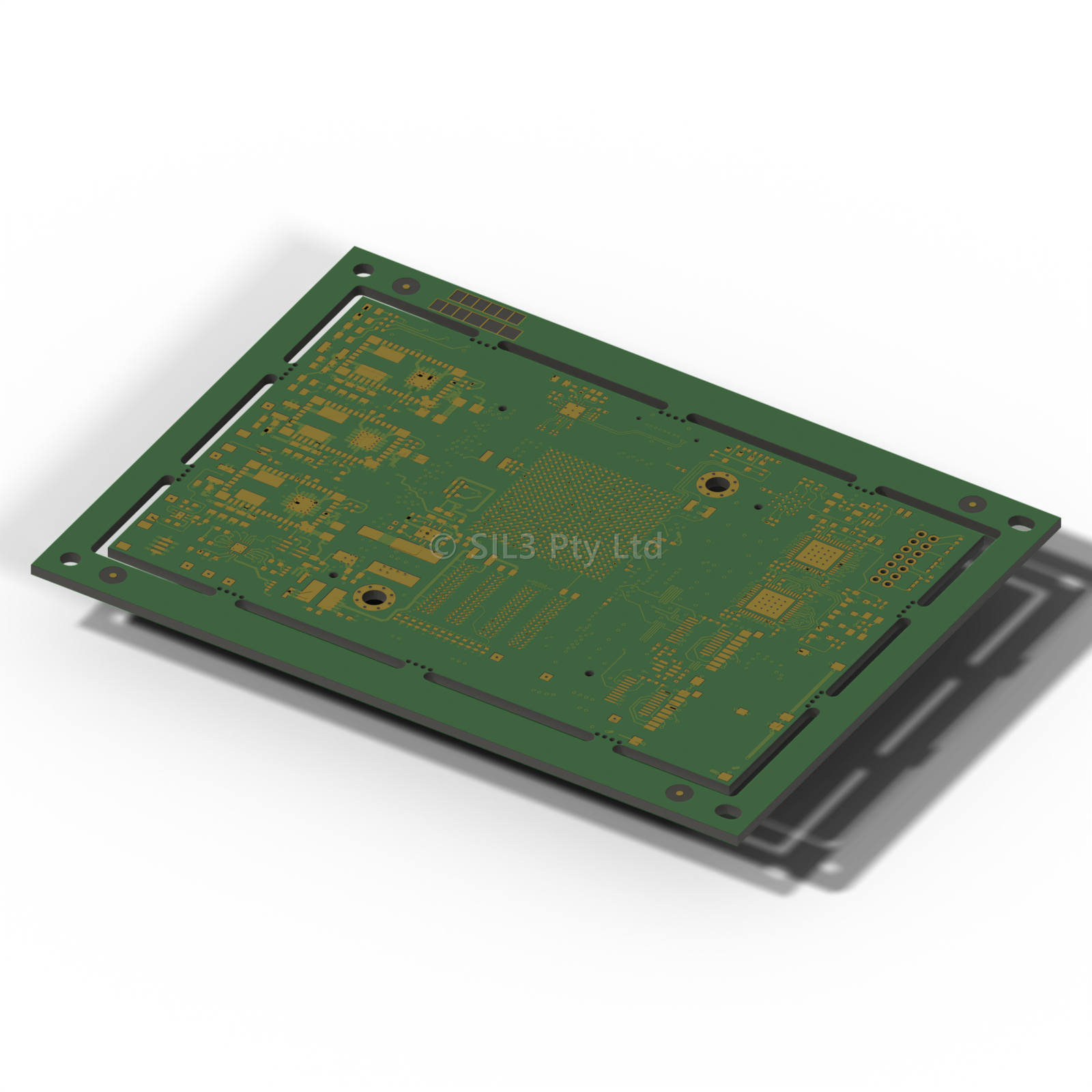 SoC Compute Pod printed circuit board designed in-house