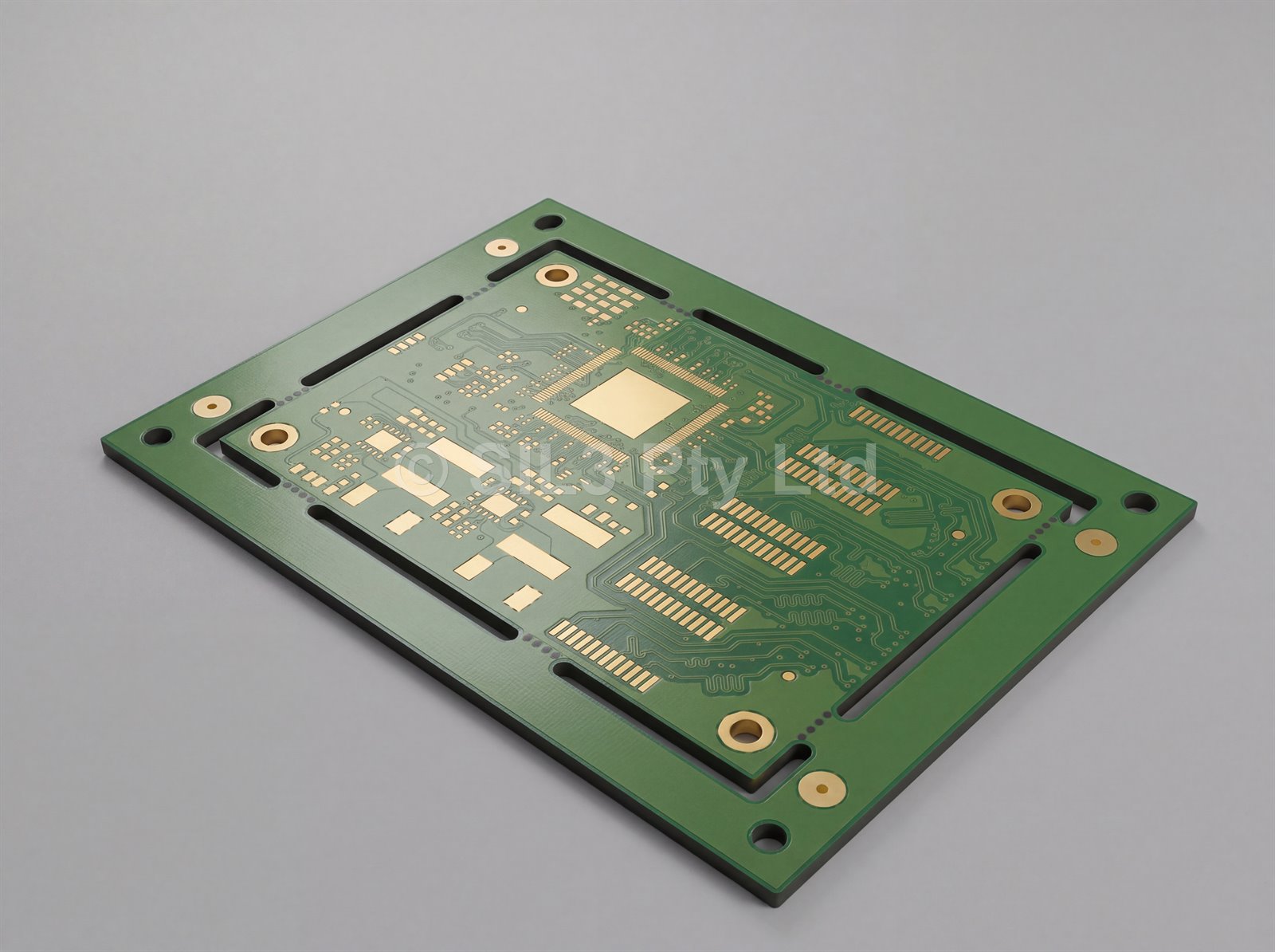 Quad Ethernet PHY Pod - bare printed circuit board designed in-house